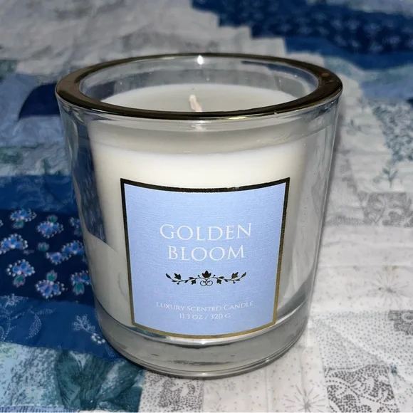NEW! BB INTL. Golden Bloom Luxury Scented Candle 11.3oz - Picture 3 of 6